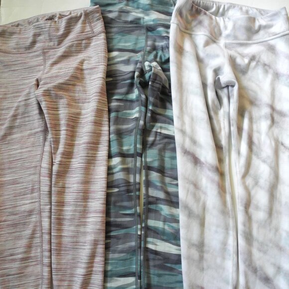 Athleta Girl Chit Chat soft athletic leggings size 8 10 VGUC Lot of three - Picture 1 of 2